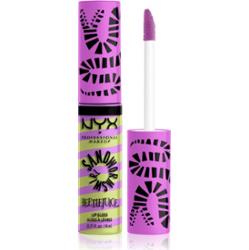 NYX Professional Makeup Beetlejuice Sandworm Swirl lśniący błyszczyk do ust odcień 02 Purple 8 ml