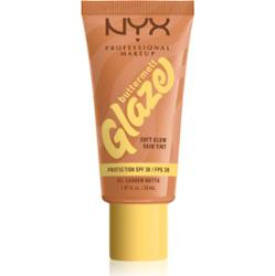 NYX Professional Makeup Buttermelt Glaze fluid rozświetlająco-tonujący SPF 30 odcień 03 Cashew Butta 30 ml