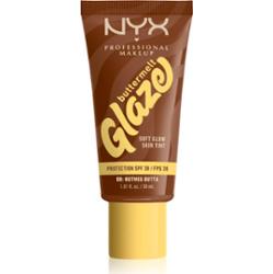 NYX Professional Makeup Buttermelt Glaze fluid rozświetlająco-tonujący SPF 30 odcień 08 Nutmeg Butta ml