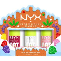NYX Professional Makeup Gingerbaddie Land Fat Oil zestaw upominkowy do ust