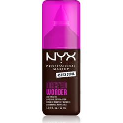 NYX Professional Makeup Make ‘Em Wonder lekki podkład matujący odcień 45 Rich Cocoa 30 ml