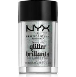 NYX Professional Makeup Face & Body Glitter Brillants brokat do twarzy i ciała odcień 07 Ice 2.5 g