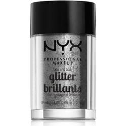 NYX Professional Makeup Face & Body Glitter Brillants brokat do twarzy i ciała odcień 10 Silver 2.5 g