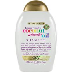OGX Coconut Miracle Oil wzmacniający szampon do włosów zniszczonych Z olejkiem kokosowym. 385 ml