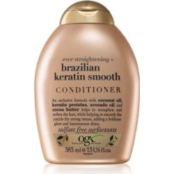 OGX Brazilian Keratin Smooth odżywka wygładzająca włosy do nabłyszczania i zmiękczania włosów 385 ml