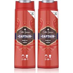 Old Spice Captain żel pod prysznic dla mężczyzn 2x400 ml