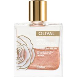 Olival Rose Gold olejek z brokatem do twarzy, ciała i włosów 50 ml