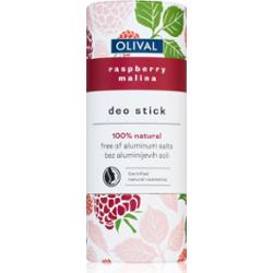 Olival Natural Raspberry dezodorant w sztyfcie bez dodatku soli aluminium 40 g