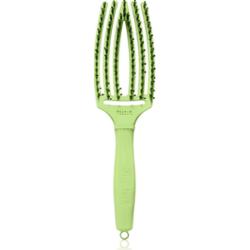 Olivia Garden Fingerbrush Boar & Nylon szczotka do włosów z nylonowymi włóknami i włosiem dzika Dolce Vita Green Pistacchio 1 szt.
