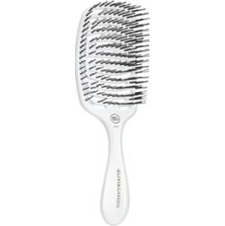 Olivia Garden ESSENTIAL CARE FLEX Medium Hair Bristles szczotka do włosów Ice White 1 szt.