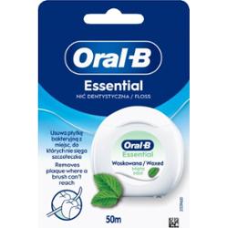 Oral-B Essential Floss Mint nić dentystyczna woskowana o smaku miętowym 50 m