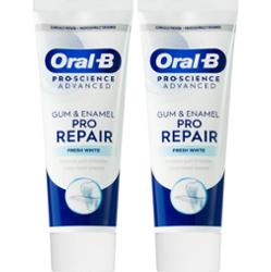 Oral-B Gum & Enamel Repair Gentle Whitening delikatna wybielająca pasta do zębów 2x75 ml