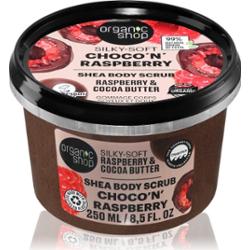 Organic Shop Choco'n'Raspberry delikatny peeling do ciała z masłem shea 250 ml