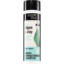 Organic Shop Organic Algae & Clay szampon mineralny do łamliwych włosów 280 ml