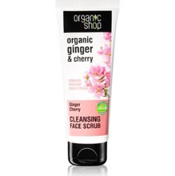 Organic Shop Ginger & Cherry oczyszczający peeling do twarzy 75 ml