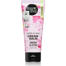 Organic Shop Cherry & Lotus balsam wzmacniający do rąk i paznokci 75 ml