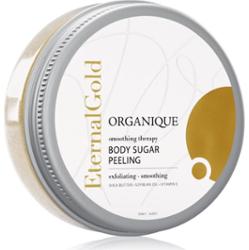 Organique Eternal Gold Smoothing Therapy zmiękczający peeling cukrowy z brokatem 200 g
