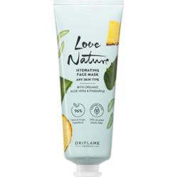 Oriflame Love Nature Organic Aloe Vera & Pineapple maseczka nawilżająca do twarzy 75 ml