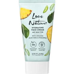 Oriflame Love Nature Organic Aloe Vera & Pineapple nawilżający krem do twarzy 50 ml