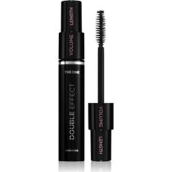 Oriflame The One Double Effect tusz do rzęs zwiększający objętość, wydłużający i podkręcający ze szczoteczką 2 w 1 odcień Black 8 ml