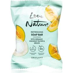 Oriflame Love Nature Coconut Water & Melon mydło oczyszczające w kostce 75 g