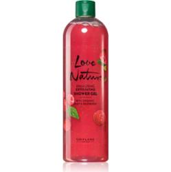 Oriflame Love Nature Organic Mint & Raspberry oczyszczający peeling żelowy o zapachu malin 500 ml