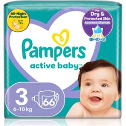 Pampers Active Baby Size 3 pieluchy jednorazowe 6-11 kg 66 szt.