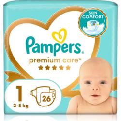 Pampers Premium Care Size 1 pieluchy jednorazowe 2-5 kg 26 szt.