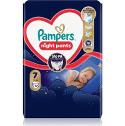 Pampers Night Pants Size 7 jednorazowe pieluchomajtki na noc 15+ kg 17 szt.