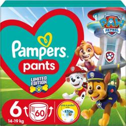 Pampers Pants Paw Patrol Size 6 jednorazowe pieluchomajtki 13-19 kg 60 szt.