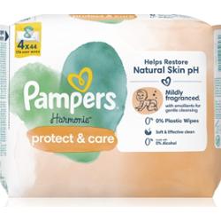 Pampers Harmonie Protect&Care nawilżane chusteczki oczyszczające dla dzieci z nagietkiem lekarskim 176 szt.