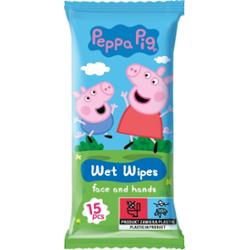 Peppa Pig Wet Wipes nawilżane chusteczki oczyszczające dla dzieci 15 szt.