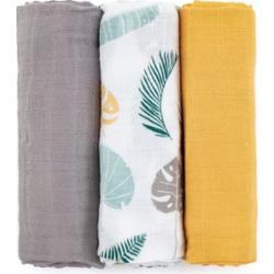 Petite&Mars Moussy pieluchy wielorazowe Ochre Leaves 68 x 68 cm 3 szt.