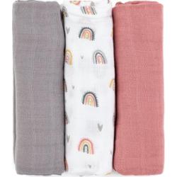 Petite&Mars Moussy pieluchy wielorazowe Rose Rainbows 68 x 68 cm 3 szt.