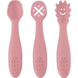 Petite&Mars Take&Match 6m+ łyżeczka dla dzieci Dusty Rose 3 szt.
