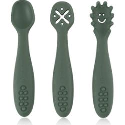 Petite&Mars Take&Match 6m+ łyżeczka dla dzieci Misty Green 3 szt.