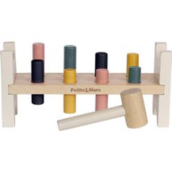 Petite&Mars Big Bang Wood of Mars przebijanka z młotkiem z drewna 12 m+ 1 szt.