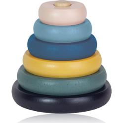 Petite&Mars Wood of Mars Orbit piramidka edukacyjna z drewna 36m+ Cosmic Blue 1 szt.