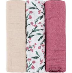 Petite&Mars Moussy pieluchy wielorazowe Pink Meadow 68 x 68 cm 3 szt.