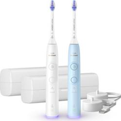 Philips Sonicare 6100 zestaw 2 szczoteczek do zębów z podróżnym etui z etui podróżnym 2 szt.