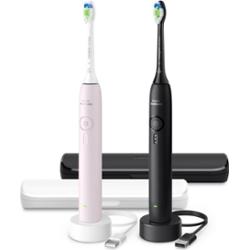 Philips Sonicare 3100 HX4072/42 elektryczna szczoteczka soniczna podwójne opakowanie Pink & Black 1 szt.