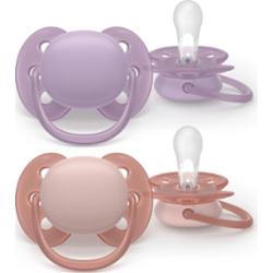 Philips Avent Ultrasoft SCF091/43 6-18 m smoczek Girl 2 szt.