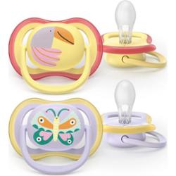 Philips Avent Ultra Air SCF087/04 0-6m smoczek Girl 2 szt.