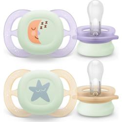 Philips Avent Ultrastart Day&Night SCF075/17 0-2 m smoczek Girl 2 szt.