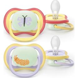 Philips Avent Ultra Air Day&Night SCF376/25 0-6m smoczek Girl 2 szt.