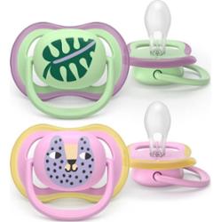 Philips Avent Ultra Air SCF087/13 6-18m smoczek Girl 2 szt.