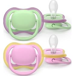 Philips Avent Ultra Air SCF087/12 6-18m smoczek Girl 2 szt.