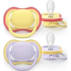 Philips Avent Ultra Air SCF087/03 0-6m smoczek Girl 2 szt.