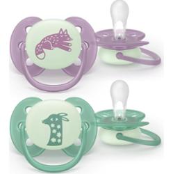 Philips Avent Ultrasoft Night SCF094/04 6-18m smoczek Neutral 2 szt.
