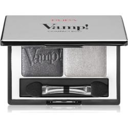 PUPA Milano Vamp! Compact Duo Eyeshadow duo cienie do powiek odcień 009 - Silver Stone 2.2 g